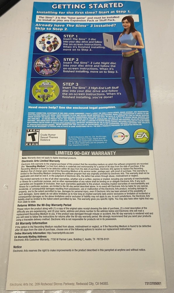 The Sims 3 Starter Pack PC (Case, Manuals, & Discs) See Description & Photos!