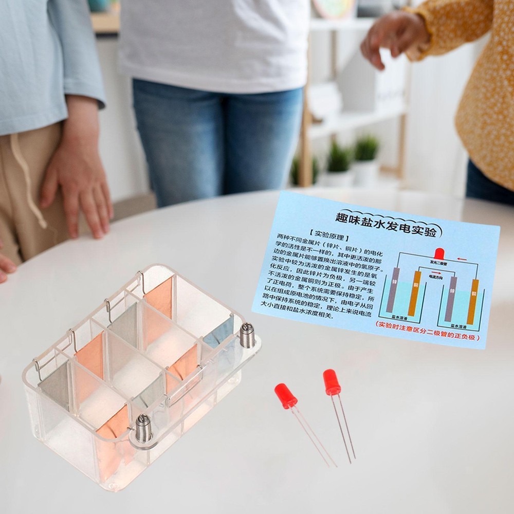 DIY Salt Water Power Generator Science Experiment Set DIY Teaching Aids Assemble