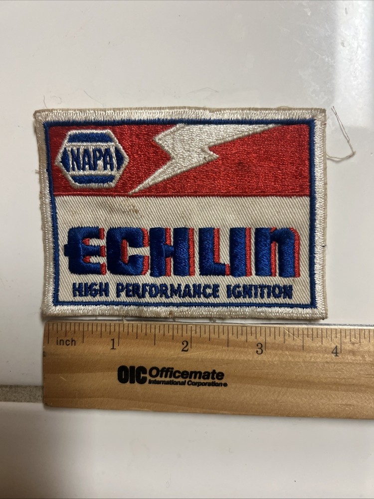 ORIGINAL NAPA ECHLIN HIGH PERFORMANCE Race IGNITION JACKET SHIRT Shoulder PATCH