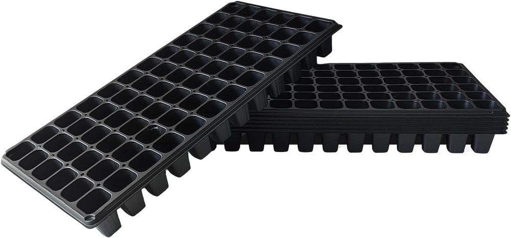Deep 72 Cell Seedling Trays, Thick Durable 72 Cell Plug Tray Big Cell Seed Tr...
