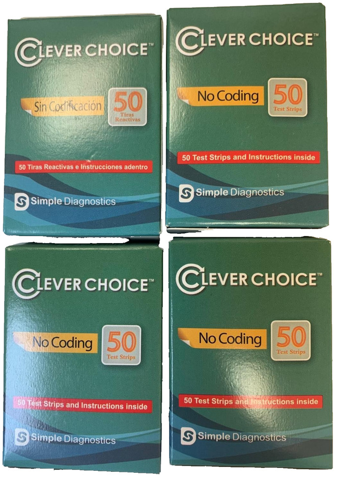 Clever Choice Auto-Code Blood Glucose 200 Test Strips