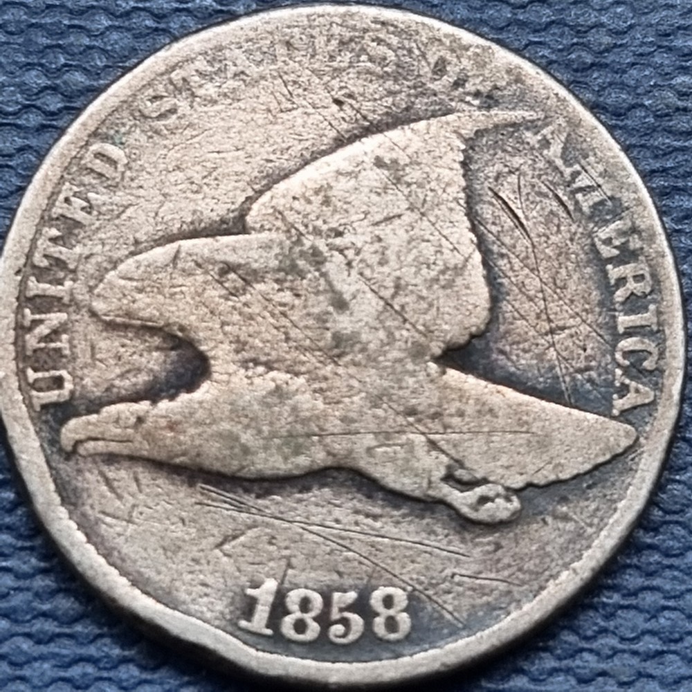 1858 Flying Eagle Cent 1c Circulated #76948