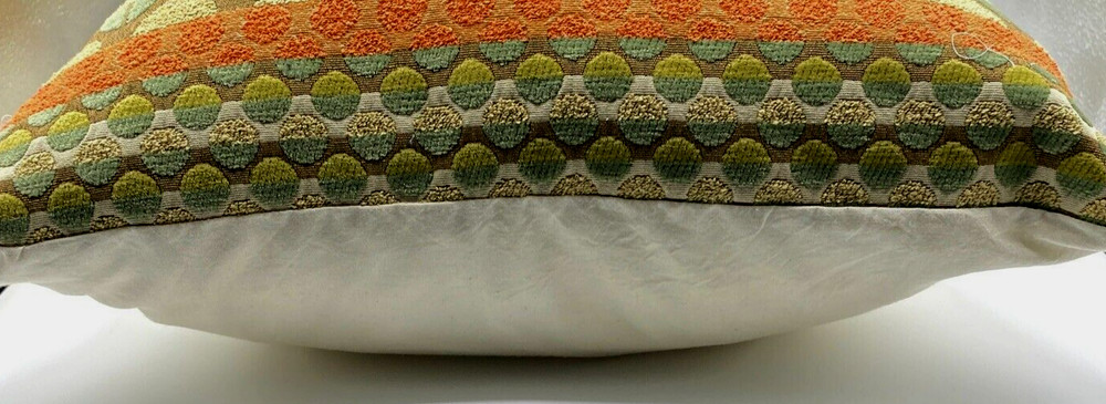 Multicolored Textured Geometric Pattern Pillow Sham Size 18 x 18 Envelope Close