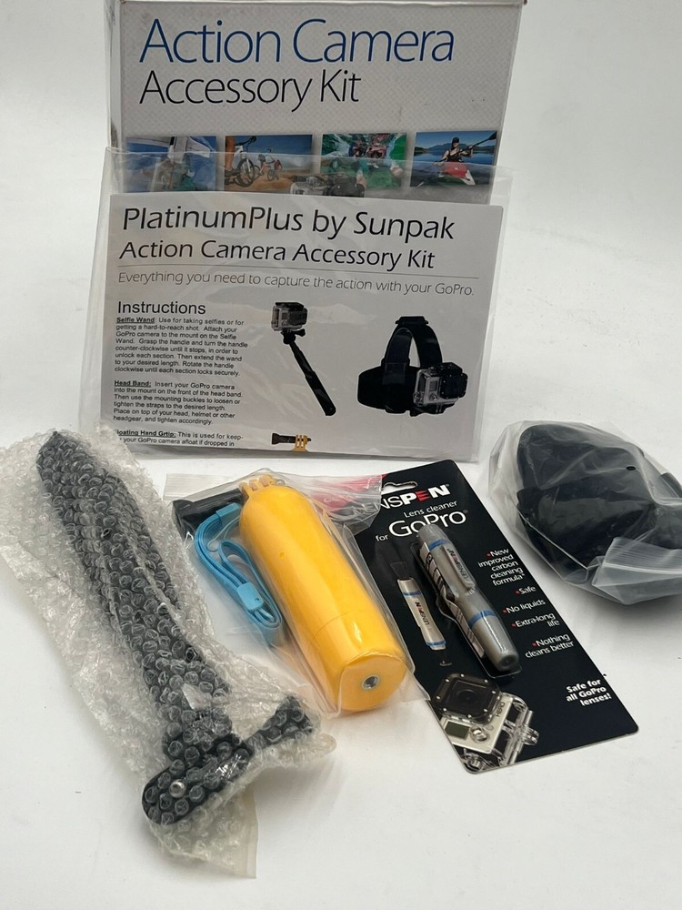 Sunpak PlatinumPlus Action Camera Accessory Kit - READ DESCRIPTION