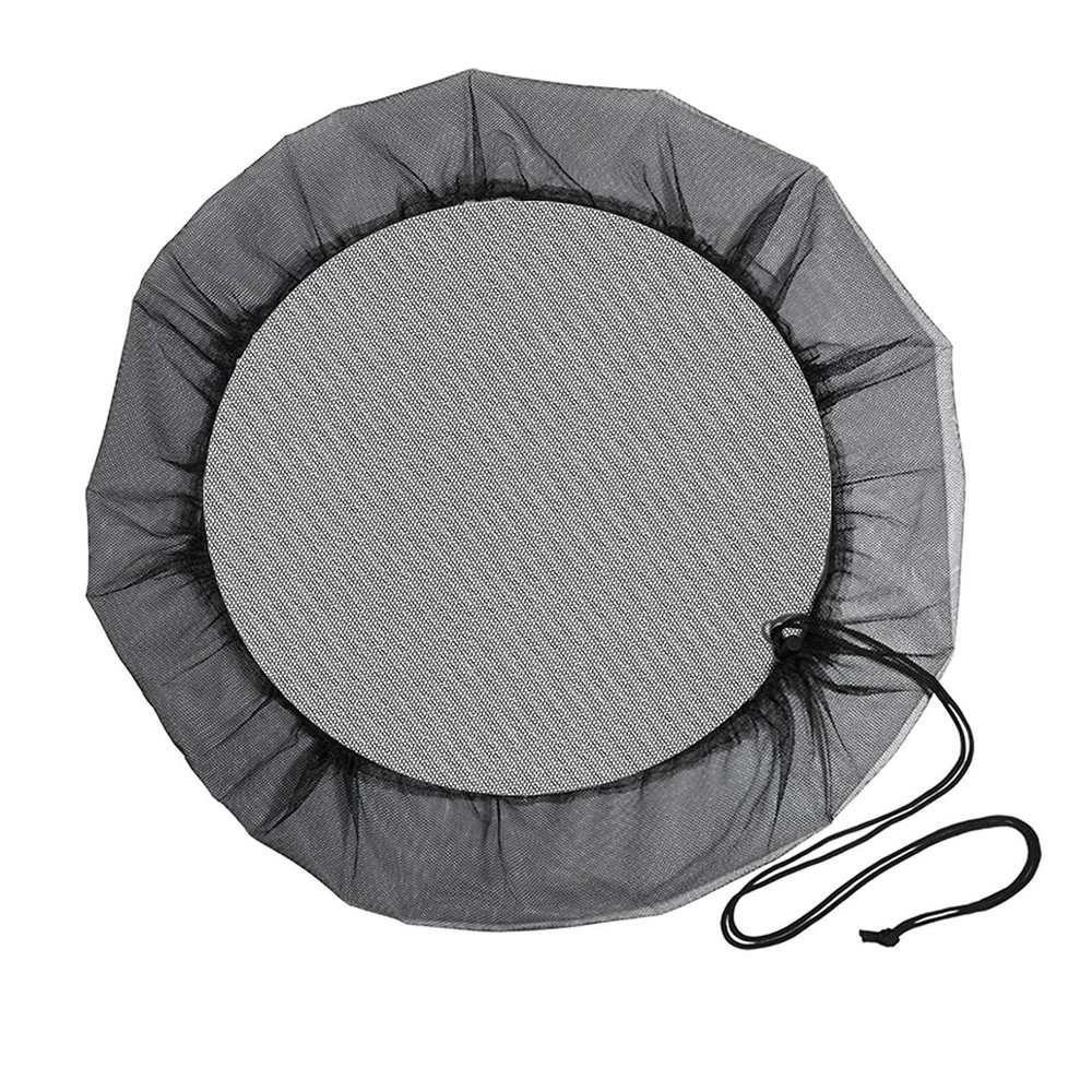Mesh Cover for Rain Drawstring Barrel Netting Screen Sturdy Garden Net
