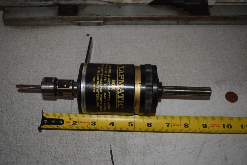 Tapmatic 50X Reversible Tapping Attachment M3-M12 #6-1/2"