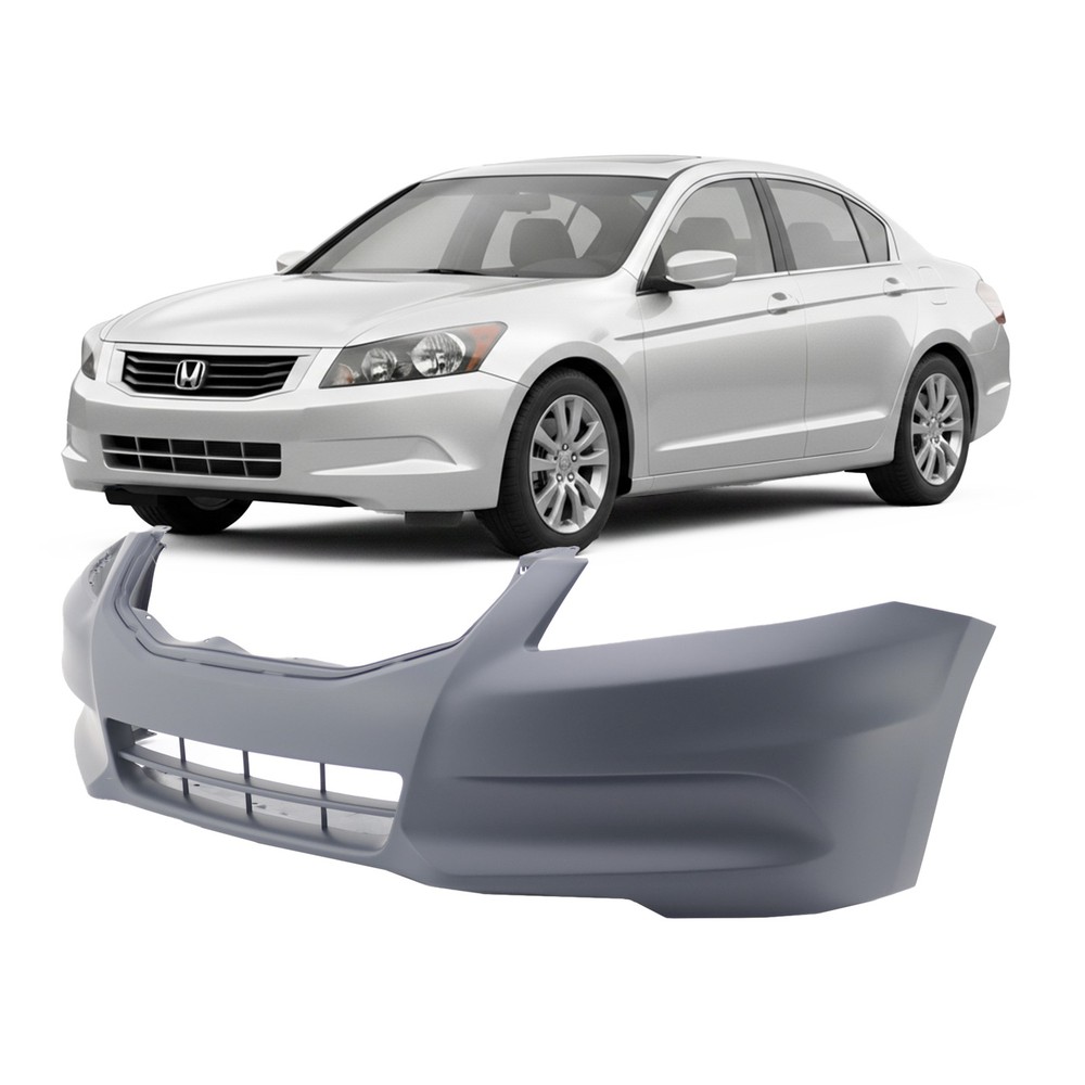 Primed Front Bumper Cover For 2011-2012 Honda Accord Sedan