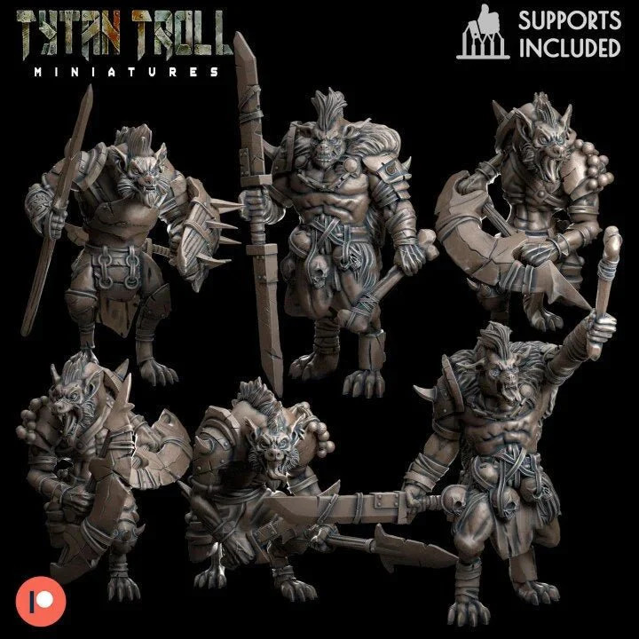 Gnoll Raiders Miniature