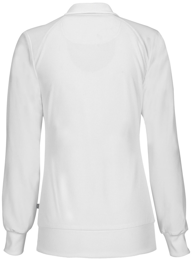 Cherokee Infinity Zip Front Warm-up Jacket 2391A WTPS White Free Shipping