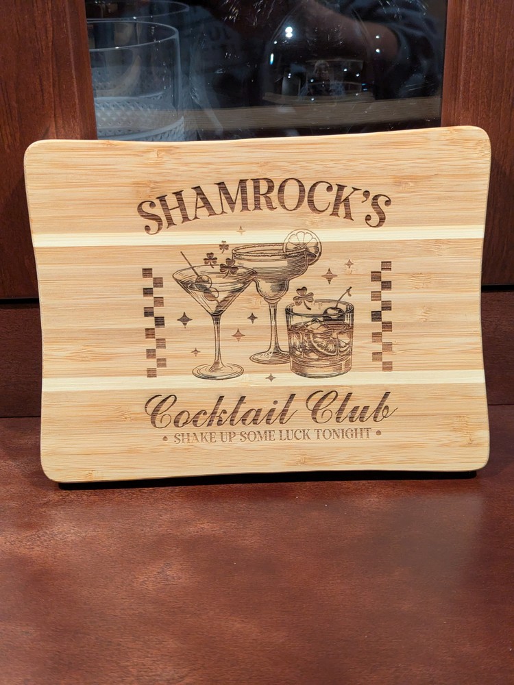 Bamboo Bar Cutting Board – Irish Shamrock's Cocktail Club