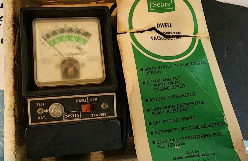 sears dwell tachometer vintage