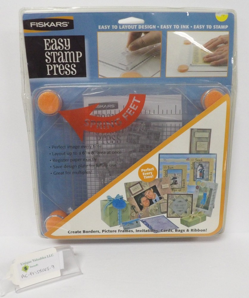 FISKARS Easy Stamp Press 6x8in Layout Spring Feet