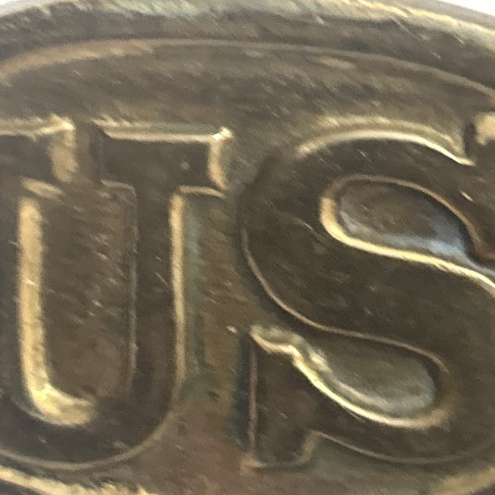 Vintage US Brass Belt Buckle