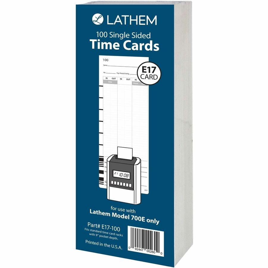 Lathem 700E Calculating Electronic Time Clock
