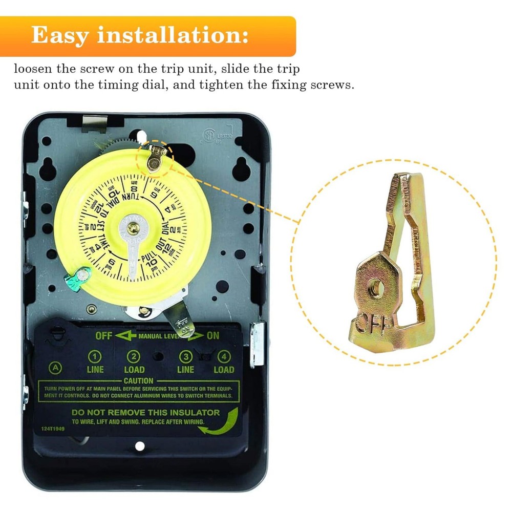 For Intermatic Electrical Timer Tripper Components 156T1978A Kit with Screws