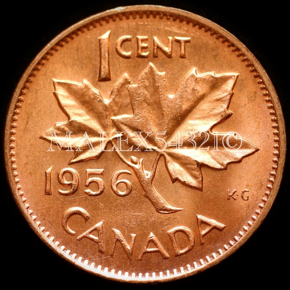 🇨🇦​ CANADA 1956 1 CENT UNCIRCULATED FROM ROLL