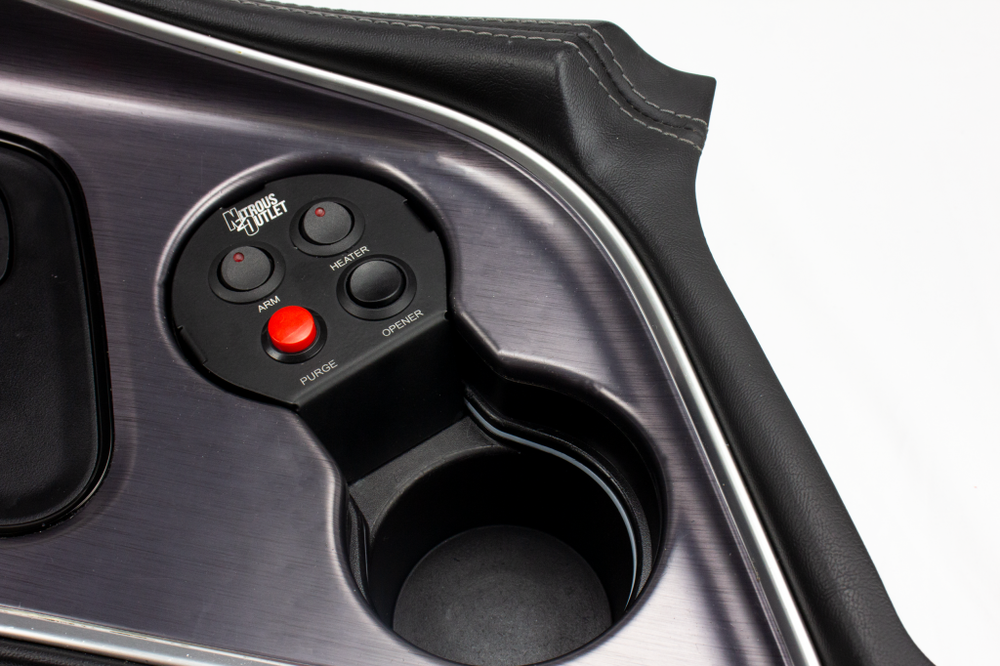 00-11045 Nitrous Outlet 2015 & Up Challenger Cup Holder Switch Panel Arm Purge