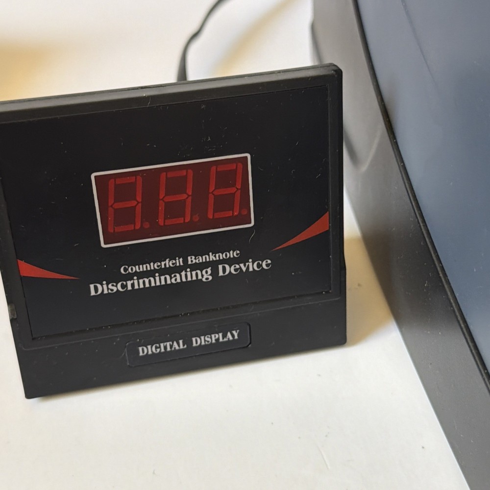 Money Counter Machine with Value Count Counterfeit Detection LCD READ DESC