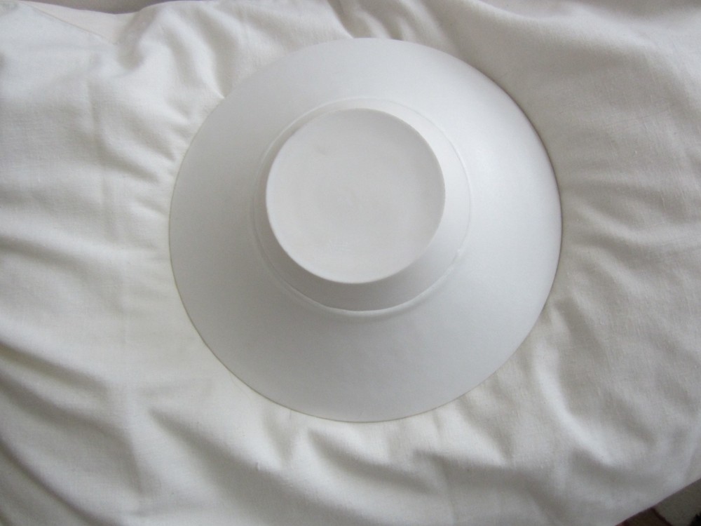 Very Fine, White Matte Smooth Bowl, Handspun Maker Made