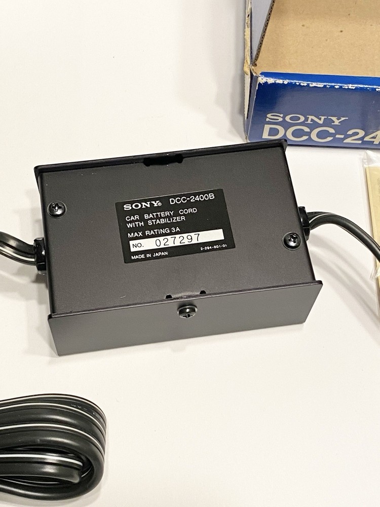 Sony DCC-2400B Car Battery Cord with Stabilizer