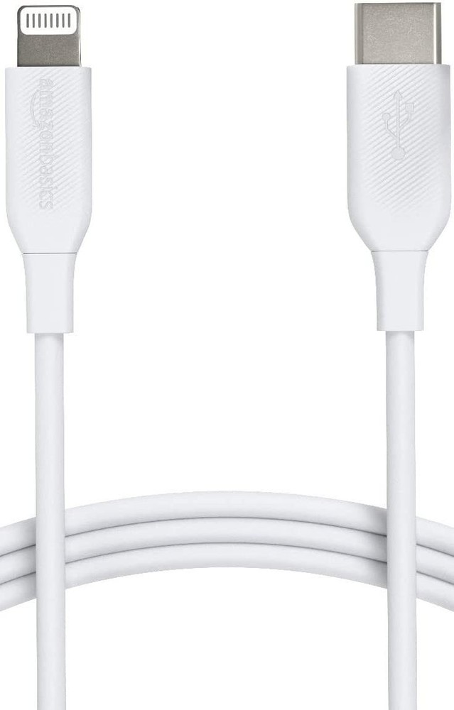 Amazon Basics USB-2.0 Type C to Light-ning Cable 3 ft White