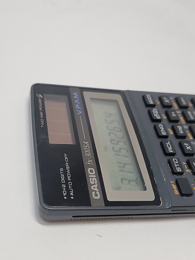 Casio FX-300SA Scientific Calculator Solar- Tested Works!
