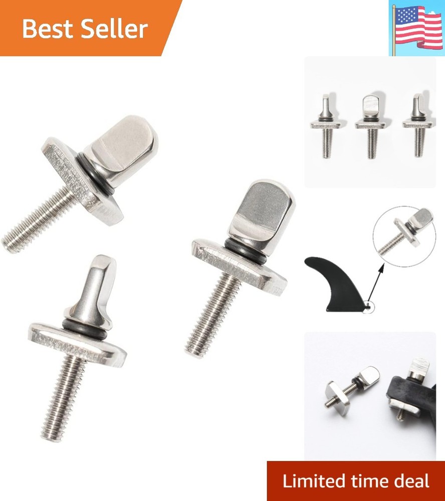 Lightweight & Durable Fin Screws for Boards: Rust-Proof 3 Pack - No Tools Needed