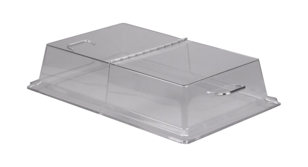 Cambro RD1220CWH135 Camwear Clear Polycarbonate Rectangular Hinged Cover