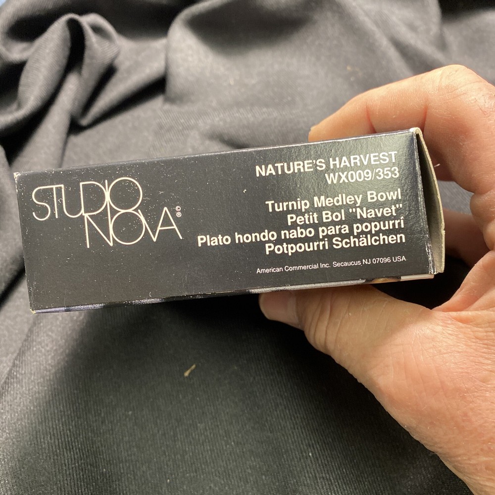 Studio Nova Glass Bowl Candy or nut Dish Nature’s Harvest