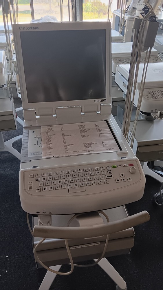 Mortara Eli 350 EKG/ECG Machine with Cart