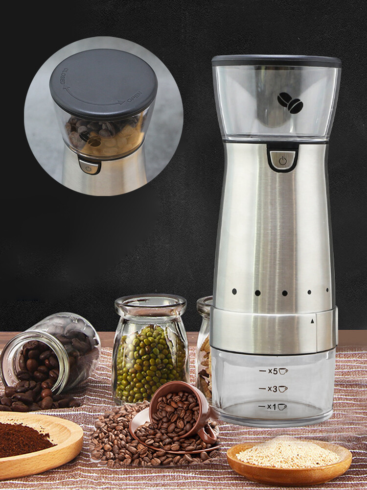 Rechargeable Battery Powered Portable Fully Automatic Electric Coffee Grinder