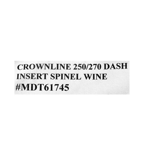 Crownline Boat Dash Panel Insert MDT61745 | 250 / 270 Spinel Wine Red
