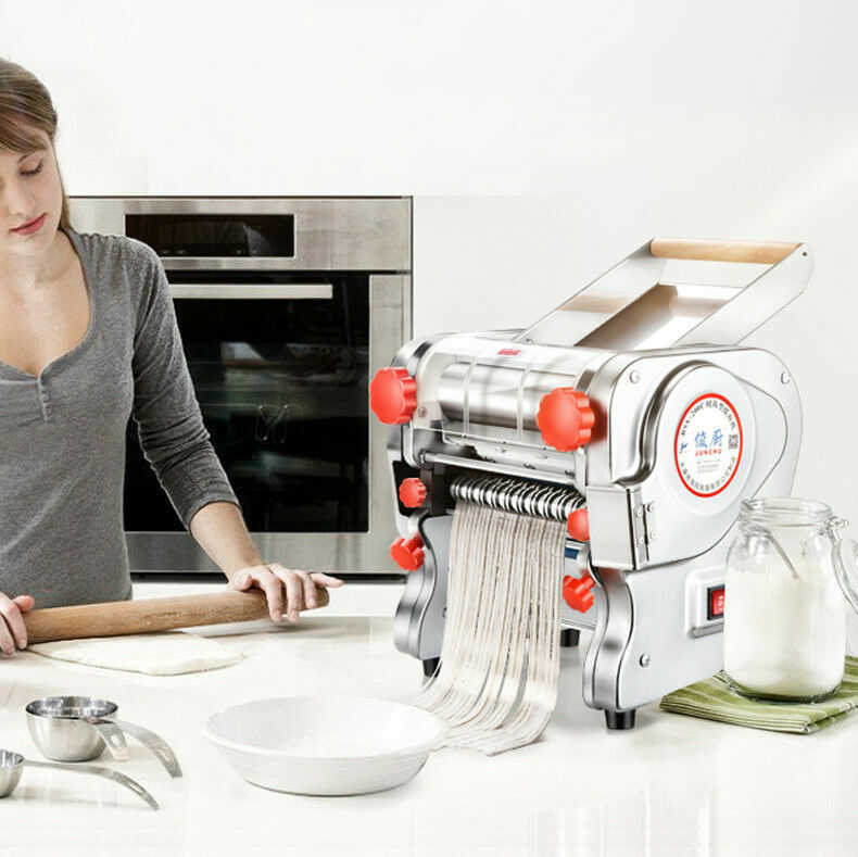 Electric Pasta Maker Noodle Machine Heavy Duty Dough Roller Pressing Machine