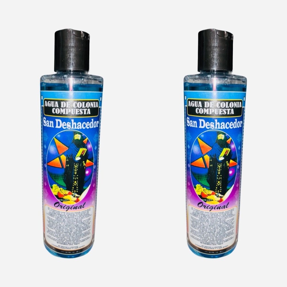 2PACK- SAN DESHACEDOR Agua de Colonia Compuesta Espiritual Rompe Maleficios 16oz