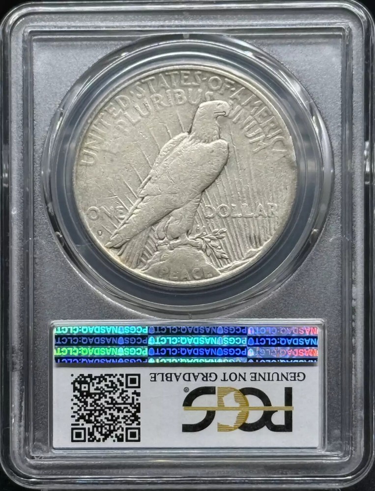 1934 S Peace Silver Dollar PCGS VF Details. Mint Error