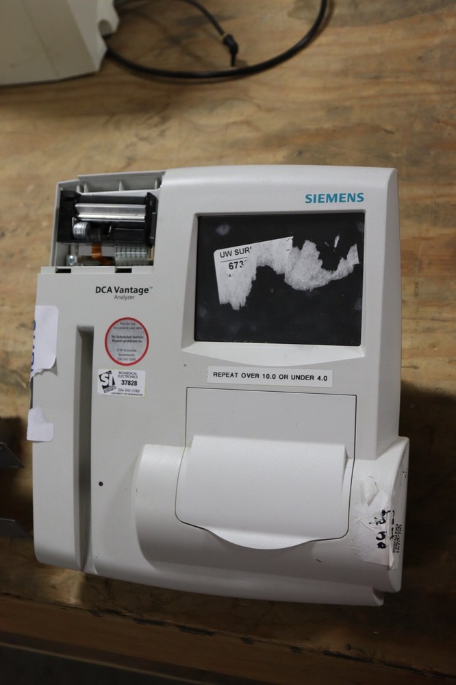 Siemens Medical DCA Vantage Analyzer PRINTER COVER MISSING
