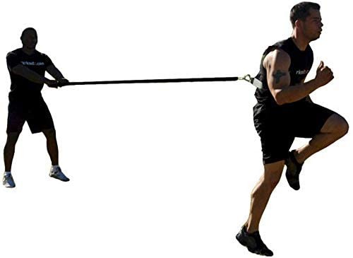 Sled Harness Tire Pulling Pull Strap with Reinforced 46 inches, Black