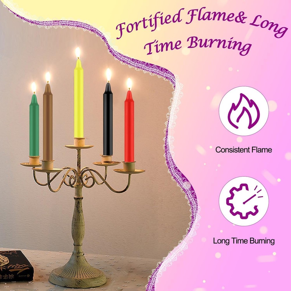 Eco-Friendly 24 Pack Spell Candles - Dripless & Gift-Ready for All Occasions