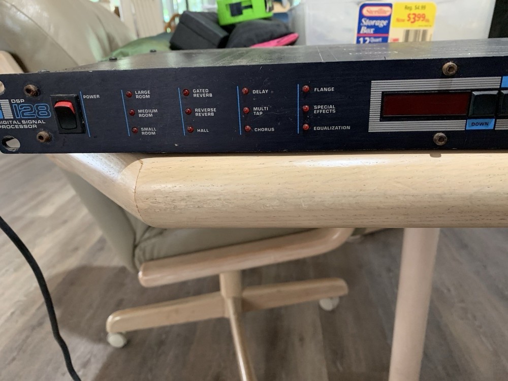 DigiTech DSP 128 Digital Multi-Effects Processor Rack Mount Reverb Delay MIDI