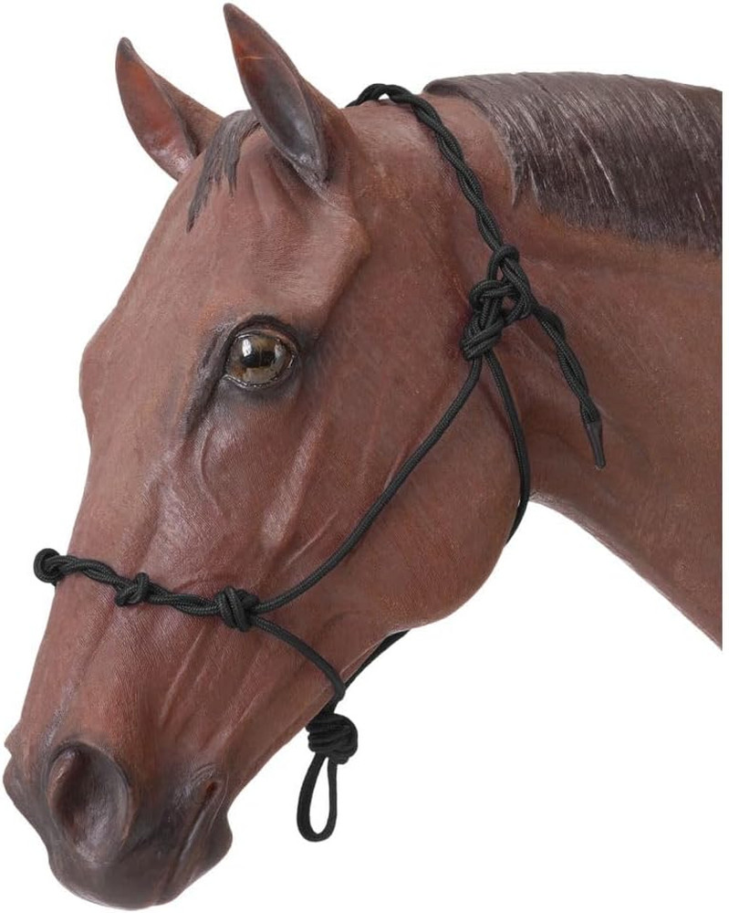 Tough-1 Knotted Rope Training Halter with Twisted Crown Design