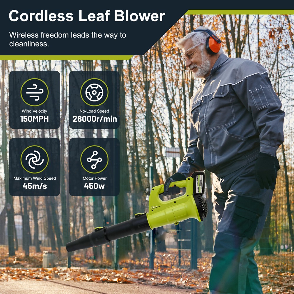 Cordless Leaf Blower/Vacuum & String Trimmer/Weed Edger Combo Kit w/ Battery NEW