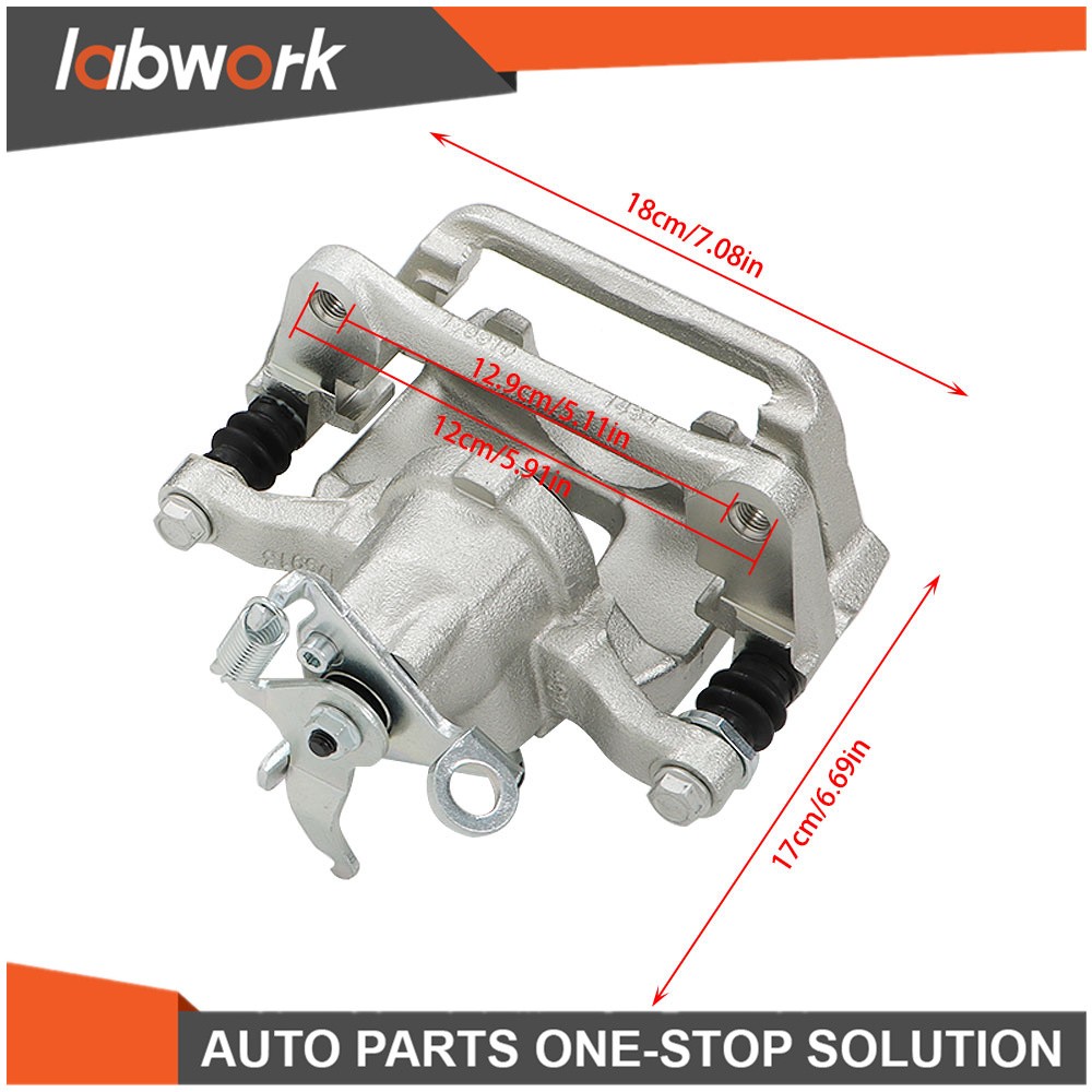 Labwork Rear Left & Right Brake Calipers w/ Bracket For Dodge Journey 2012-2018