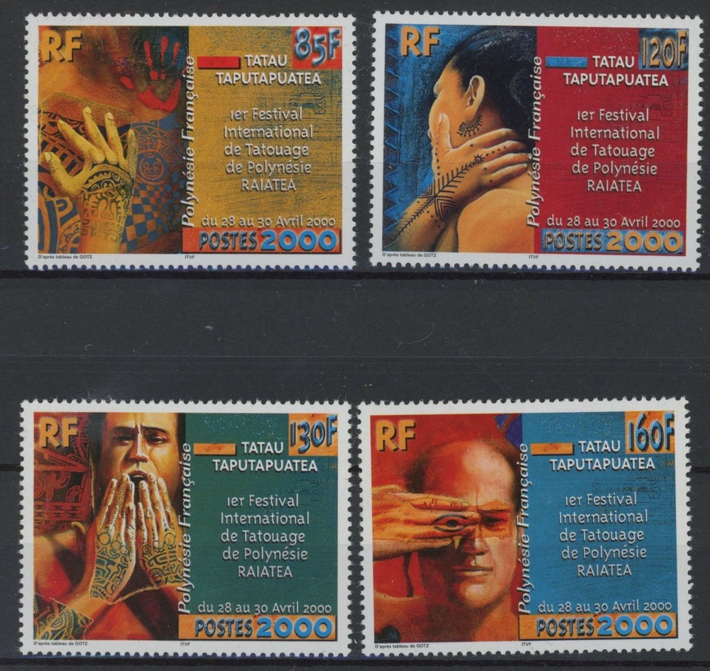 Polynesia 2000 : Tatoo - Good Set Very Fine MNH Stamps
