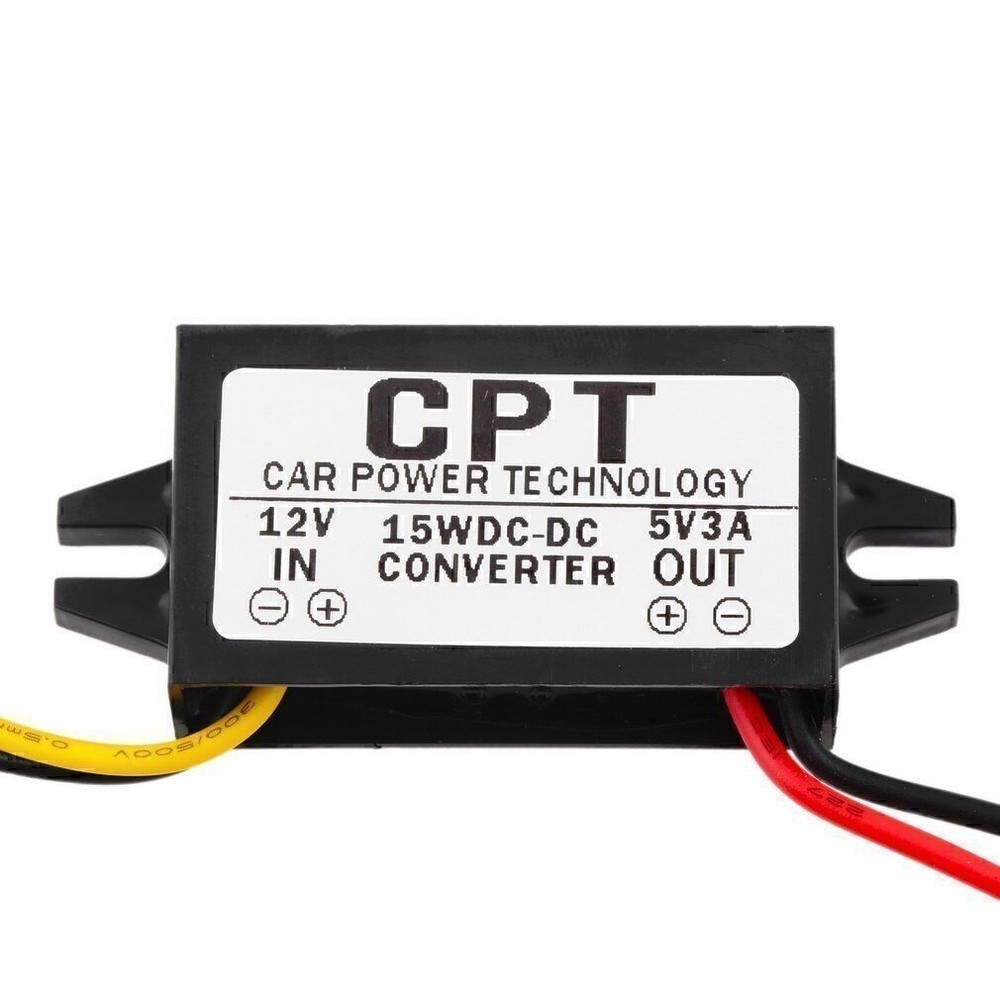 DC/DC Converter Regulator 12V Stepdown to 5V 3A 15W Car Practical Supply Module