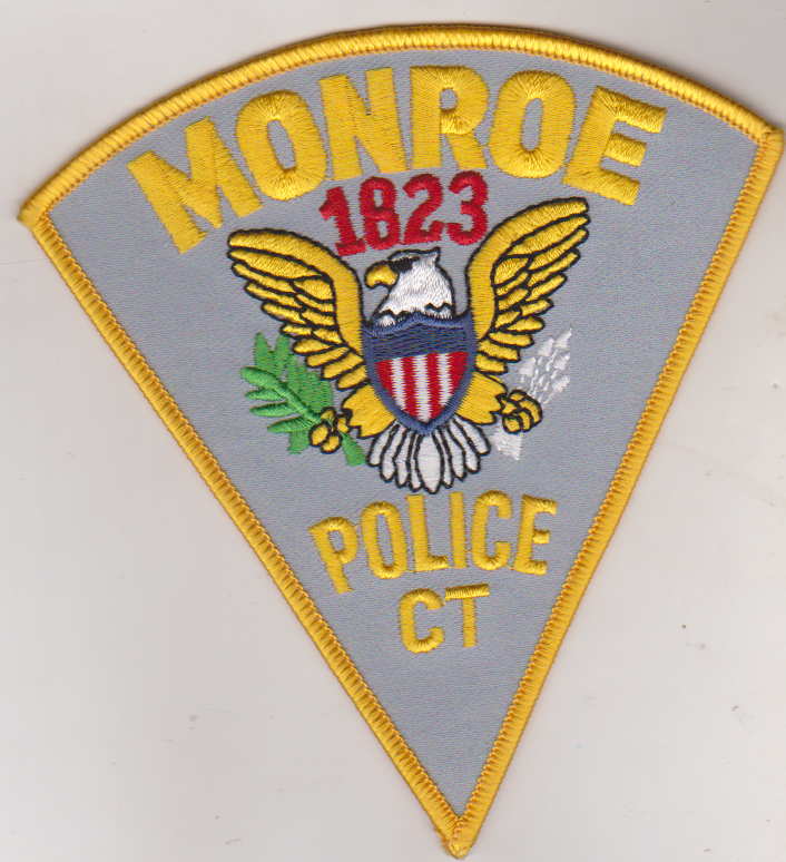 Monroe CT Police non shield shape patch