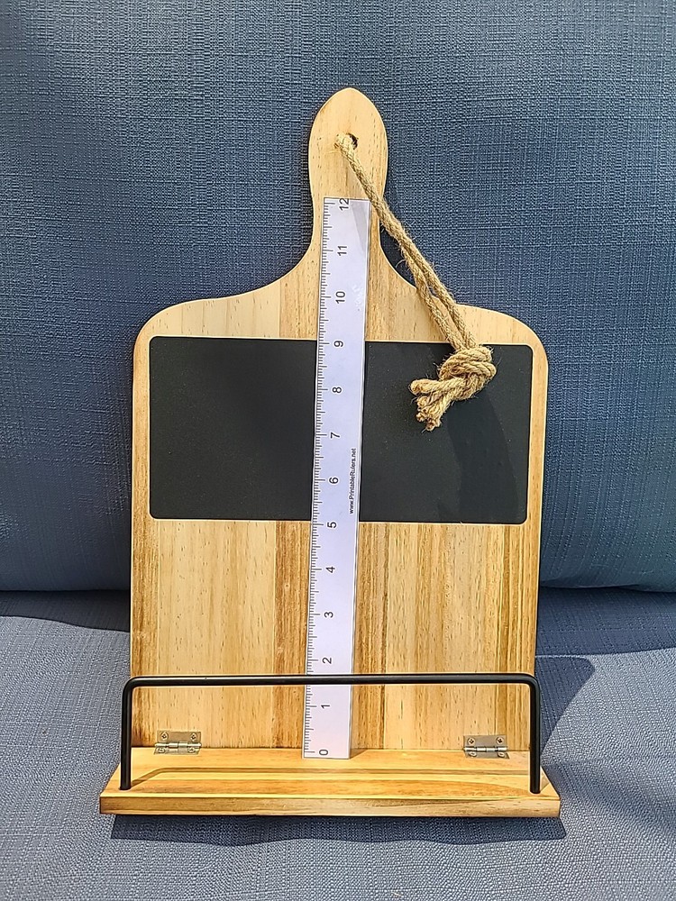 Wooden Adjustable Cookbook Stand Kitchen Decoration Chalkboard