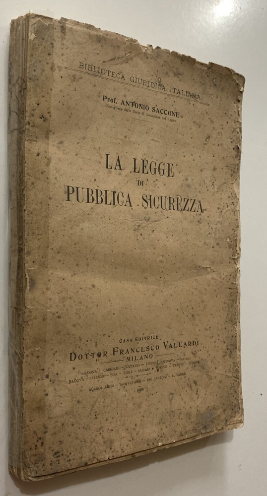 VALLARDI PUBLIC SECURITY LAW BAG 1936