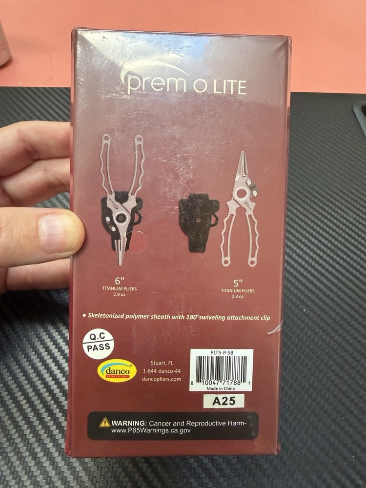 Danci Premio Lite Titanium 5" Fishing Pliers