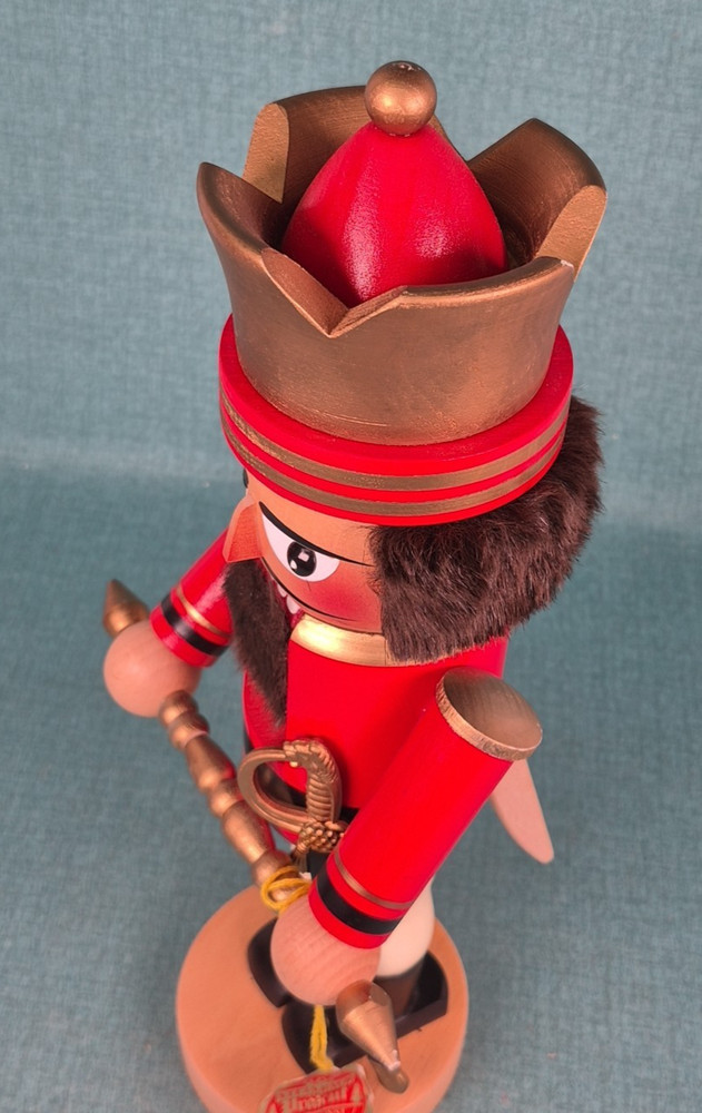Steinbach German King Wooden Nutcracker 14.5”