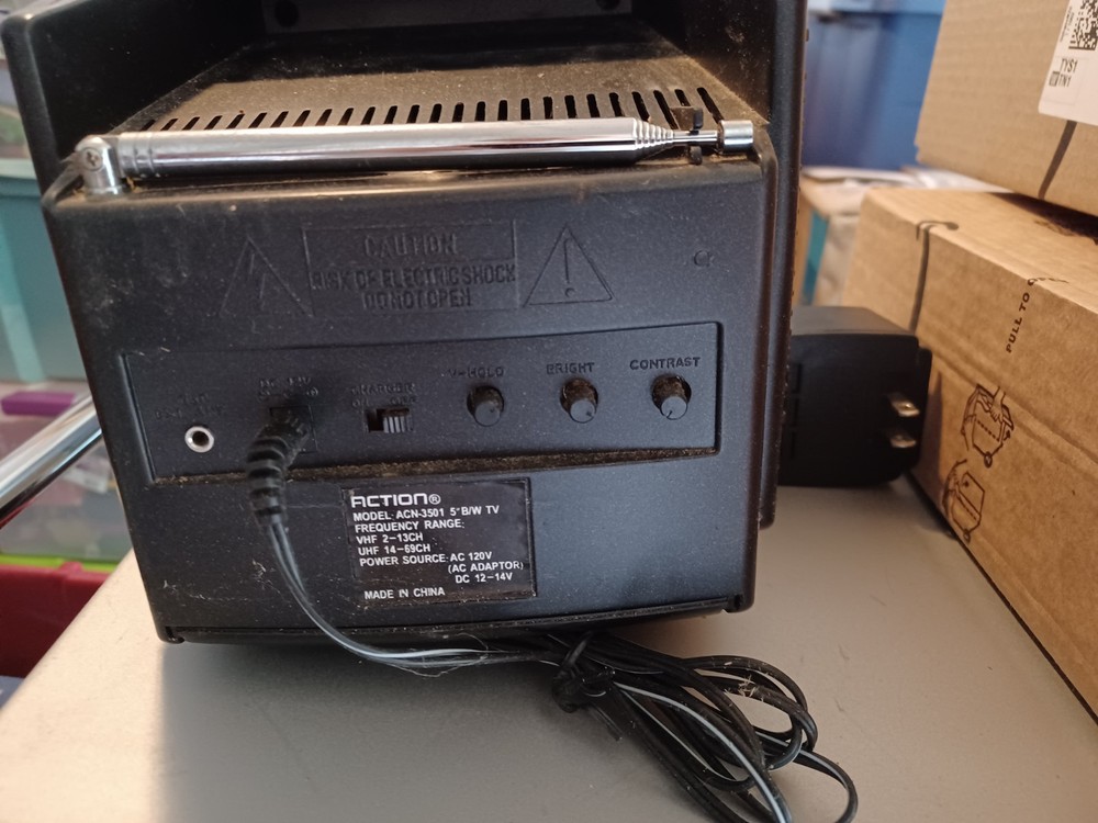 Vintage Black and White Television